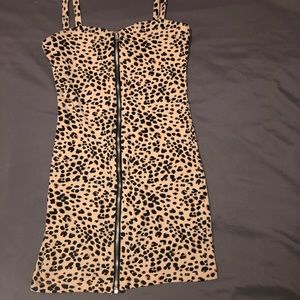 H&M Cheetah bodycon mini dress